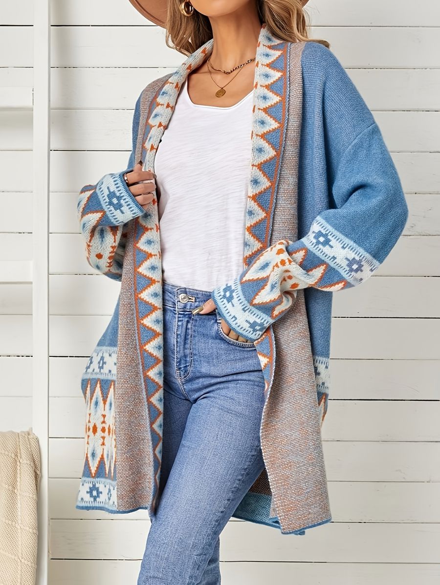 CÁRDIGAN CON DETALLE GEOMÉTRICO Cardigan 16 ZAPRINI S 