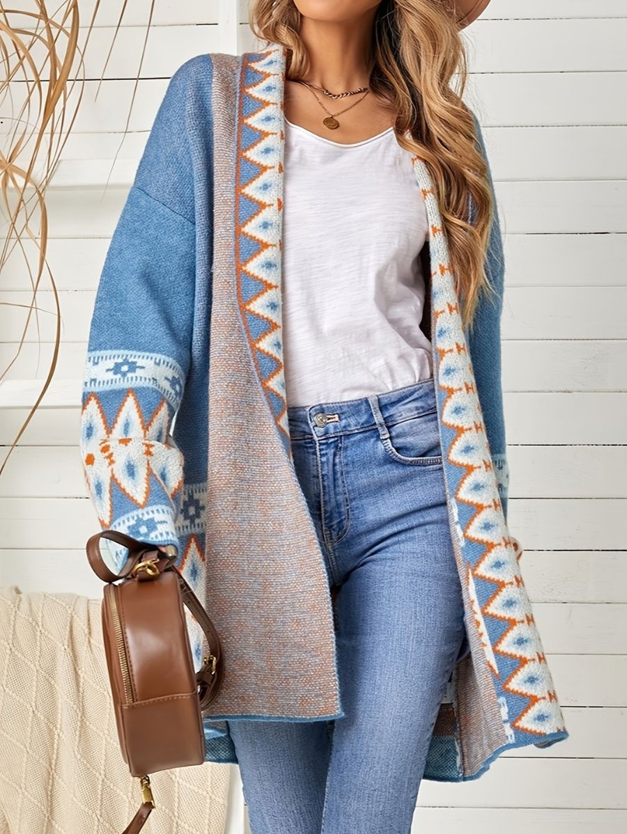 CÁRDIGAN CON DETALLE GEOMÉTRICO Cardigan 16 ZAPRINI 