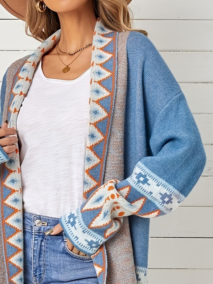 CÁRDIGAN CON DETALLE GEOMÉTRICO Cardigan 16 ZAPRINI 