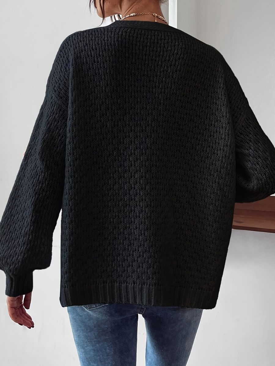 CÁRDIGAN CON FLORES Cardigan 18 ZAPRINI S 