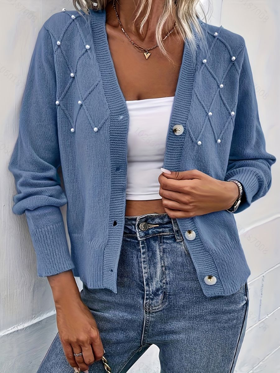 CÁRDIGAN CON PERLAS Cardigan 06 ZAPRINI S 