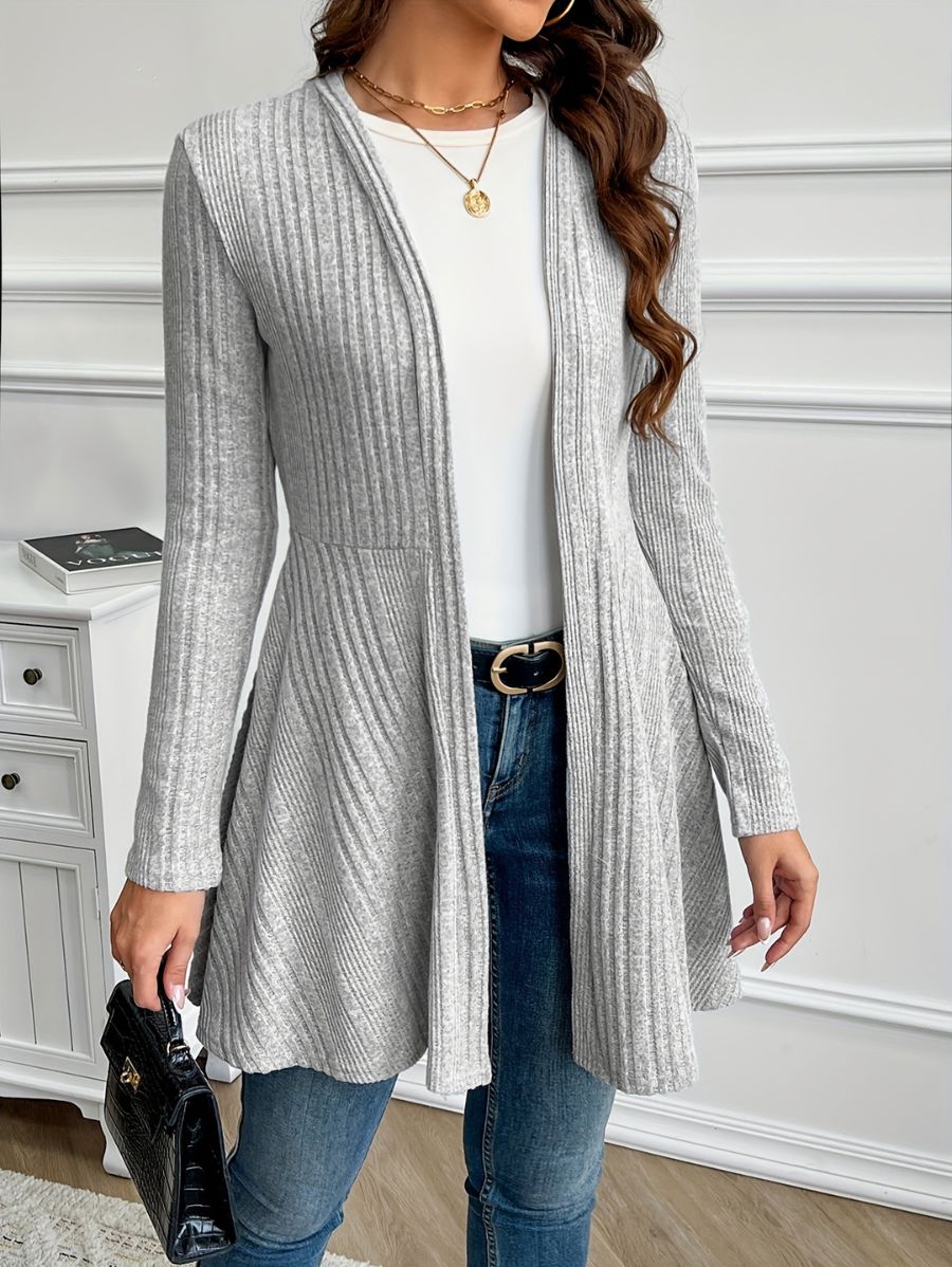 CÁRDIGAN CON TEXTURA Cardigan 13 ZAPRINI Gris S 