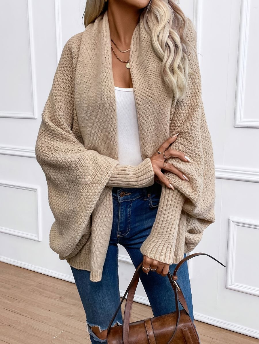 CÁRDIGAN HOLGADO UNICOLOR Cardigan 05 ZAPRINI 