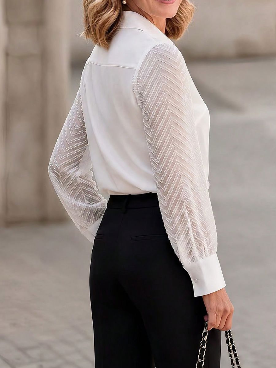 Camisa De Mangas Con Transparencia Camisa 02 ZAPRINI 