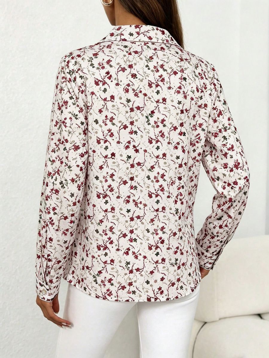 Camisa Manga Larga Con Estampado Floral Camisa 06 ZAPRINI 