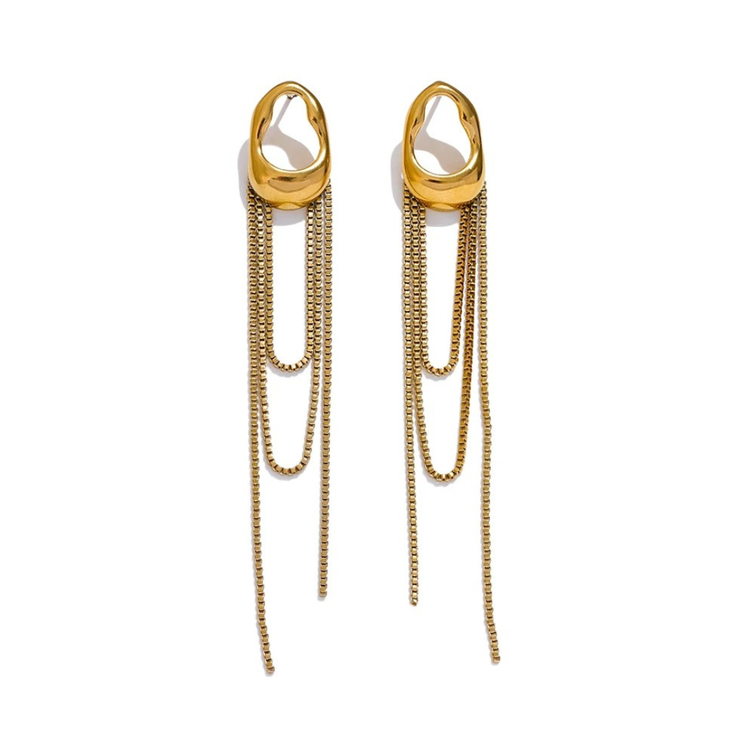 Caravana Con Cadena Colgante Enchapado En Oro 18K