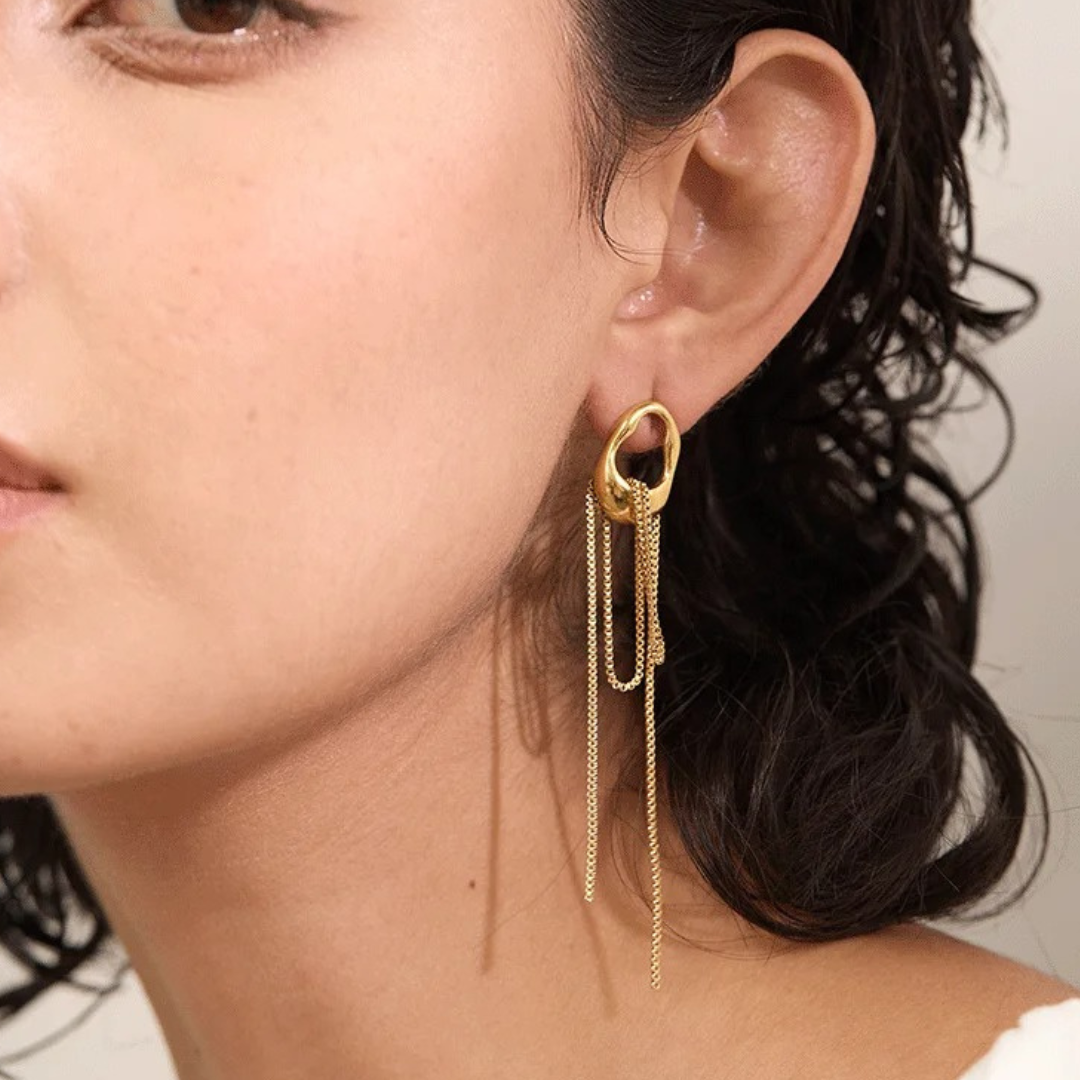Caravana Con Cadena Colgante Enchapado En Oro 18K