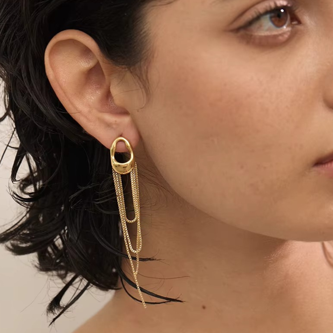 Caravana Con Cadena Colgante Enchapado En Oro 18K