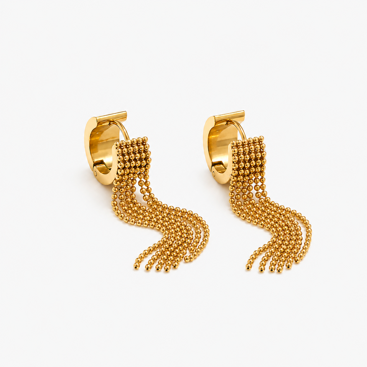 Caravana Con Borlas Enchapado En Oro 18K