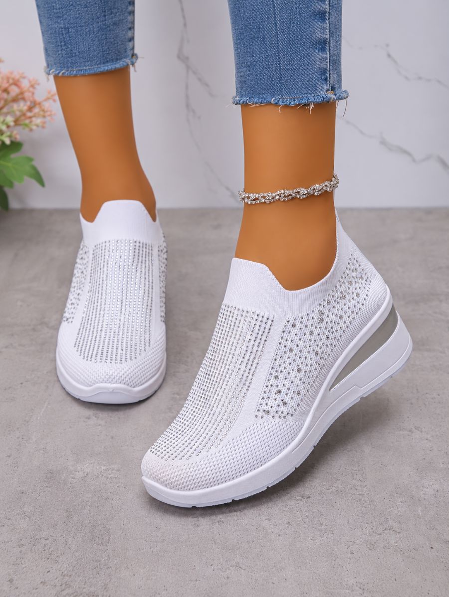 Championes Sin Cordones Con Strass Champion 28 ZAPRINI Blanco 34 