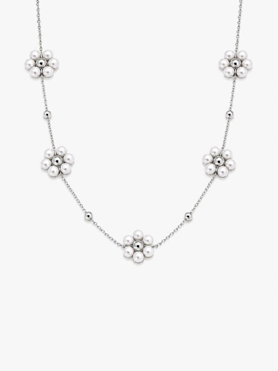 Collar De Cadena Con Cuentas De Flores Enchapado En Oro 18K Collar 08 ZAPRINI Oro 