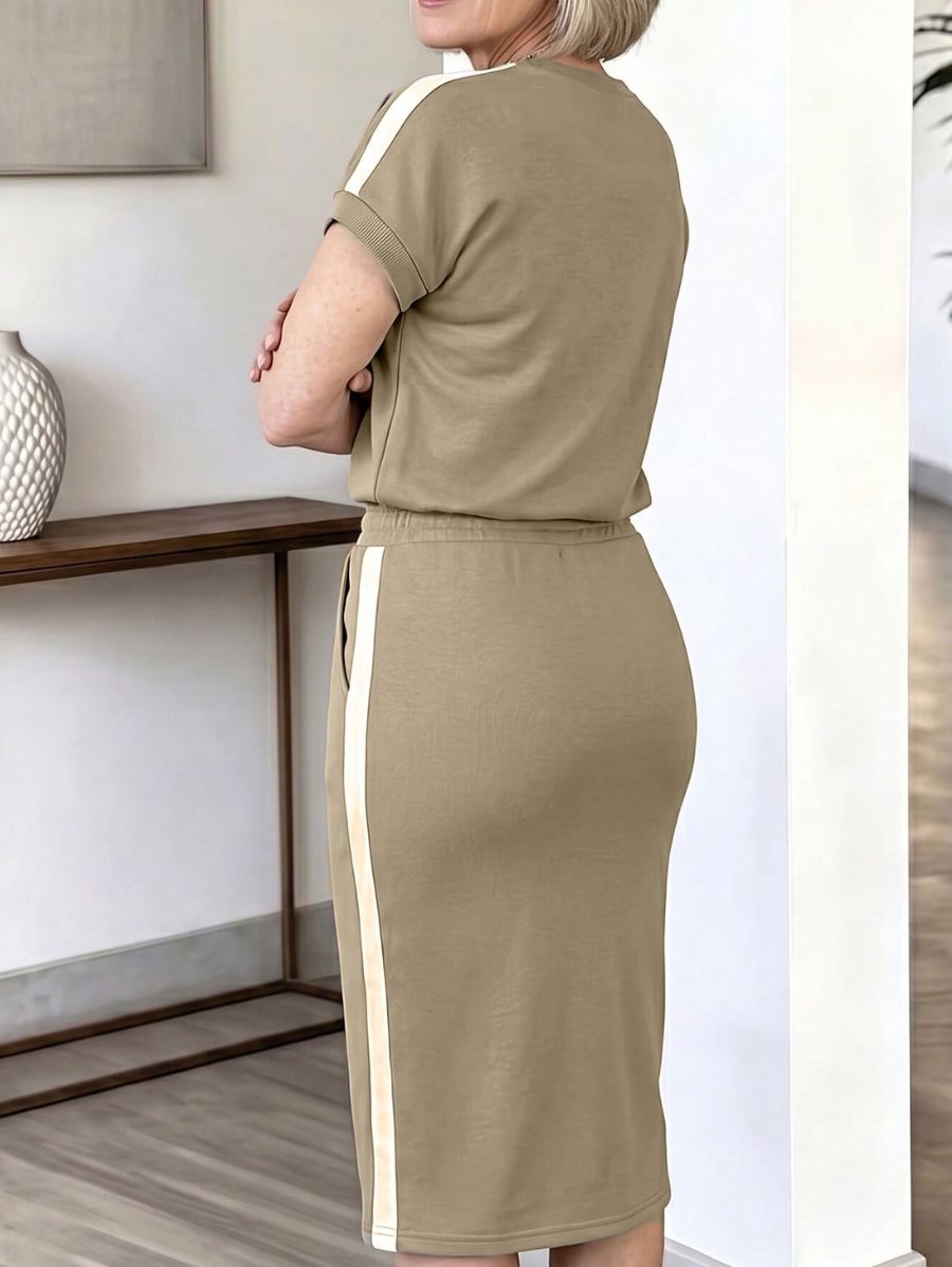 Conjunto De Blusa Manga Corta y Pollera Conjunto 11 ZAPRINI 
