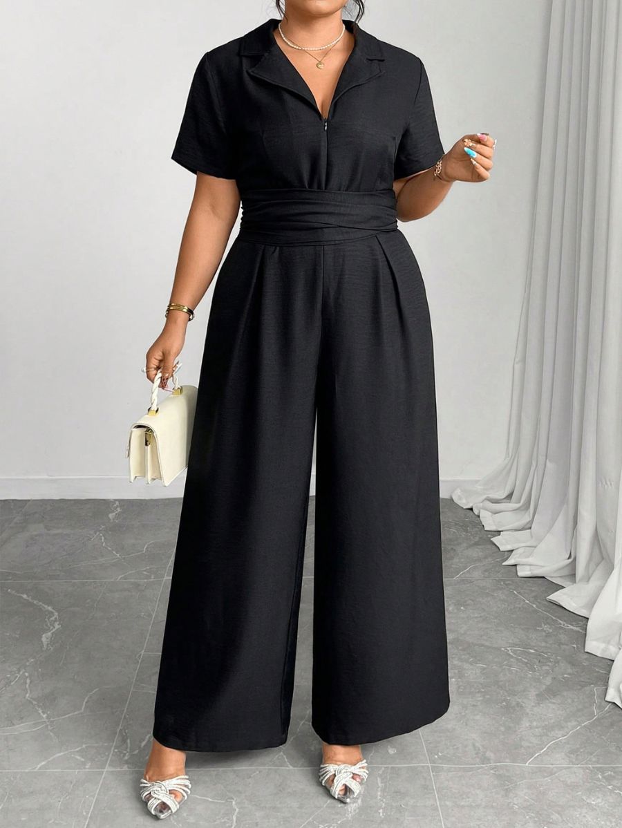 Enterito Unicolor Con Lazo Plus Size Enterito Plus Size 13 ZAPRINI 0XL 