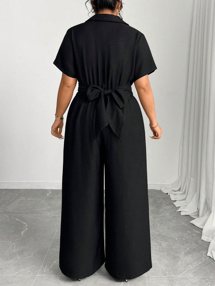 Enterito Unicolor Con Lazo Plus Size Enterito Plus Size 13 ZAPRINI 