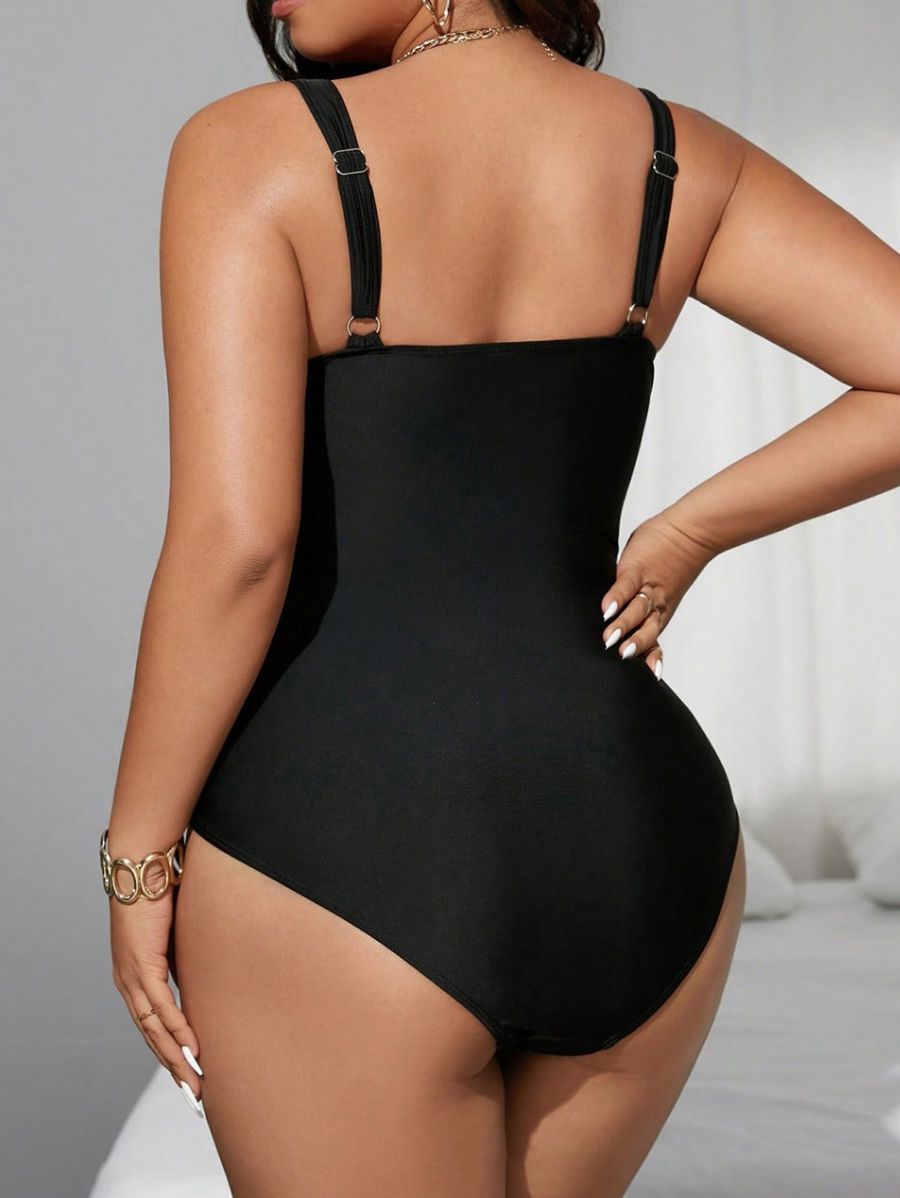 Enteriza Con Detalle Leopardo y Cruzado Plus Size Enteriza Plus Size 06 ZAPRINI 0XL 