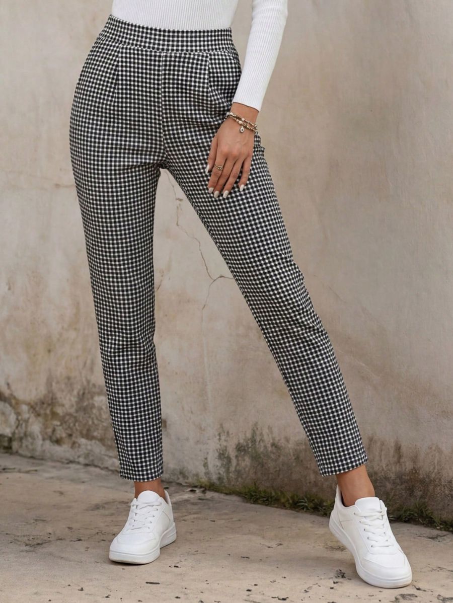 Pantalón A Cuadros Con Bolsillos Pantalon 16 ZAPRINI 