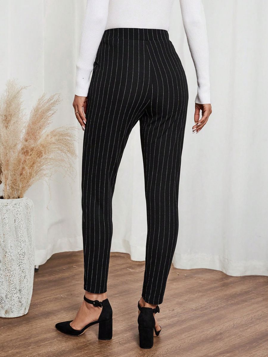 Pantalón A Rayas Con Bolsillos Pantalon 20 ZAPRINI 