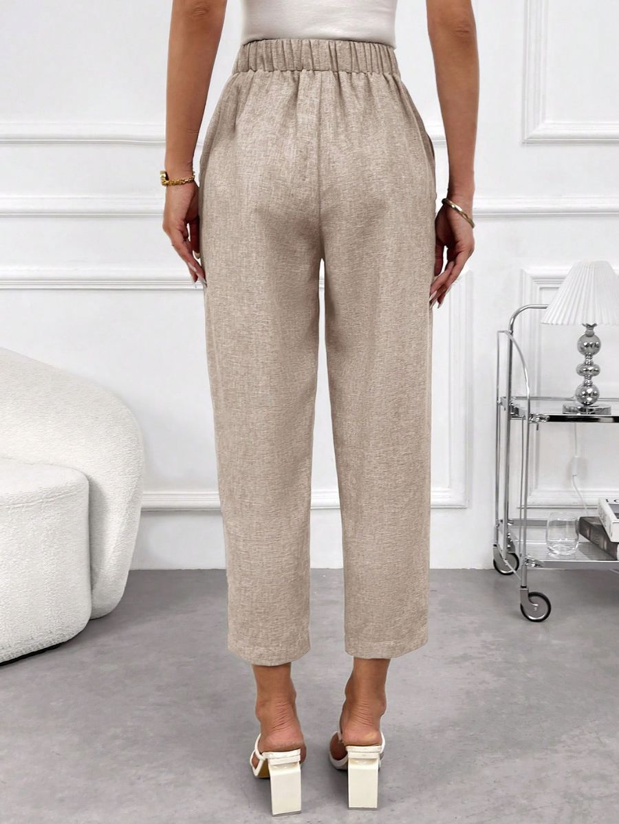 Pantalón Con Detalle De Botones y Cintura Elástica Pantalon 04 ZAPRINI S 