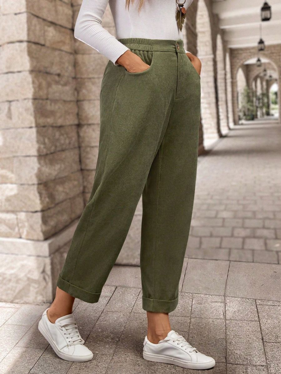 Pantalón De Pana Con Bolsillos Pantalon 06 ZAPRINI 