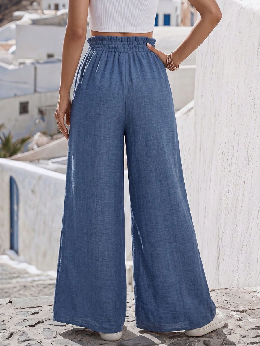 Pantalón Holgado Con Cintura Elástica Pantalon 05 ZAPRINI 