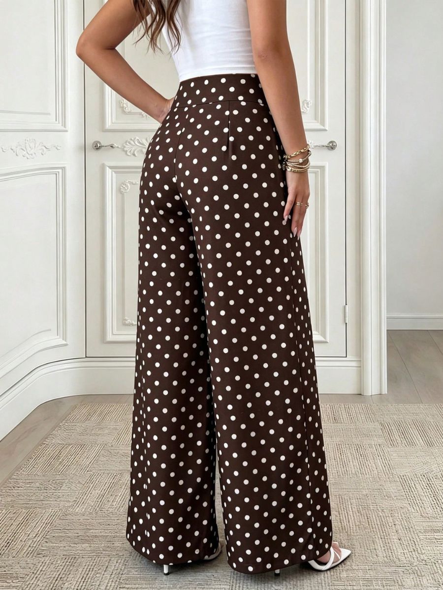 Pantalón Holgado De Lunares Pantalon 10 ZAPRINI 