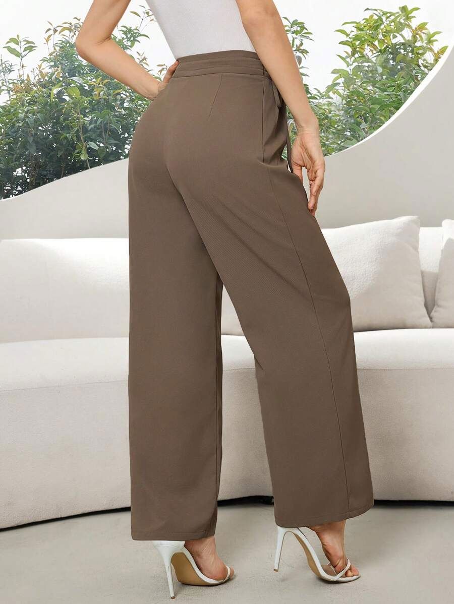 Pantalón Recto Con Estampado De Lirios Pantalon 17 ZAPRINI 