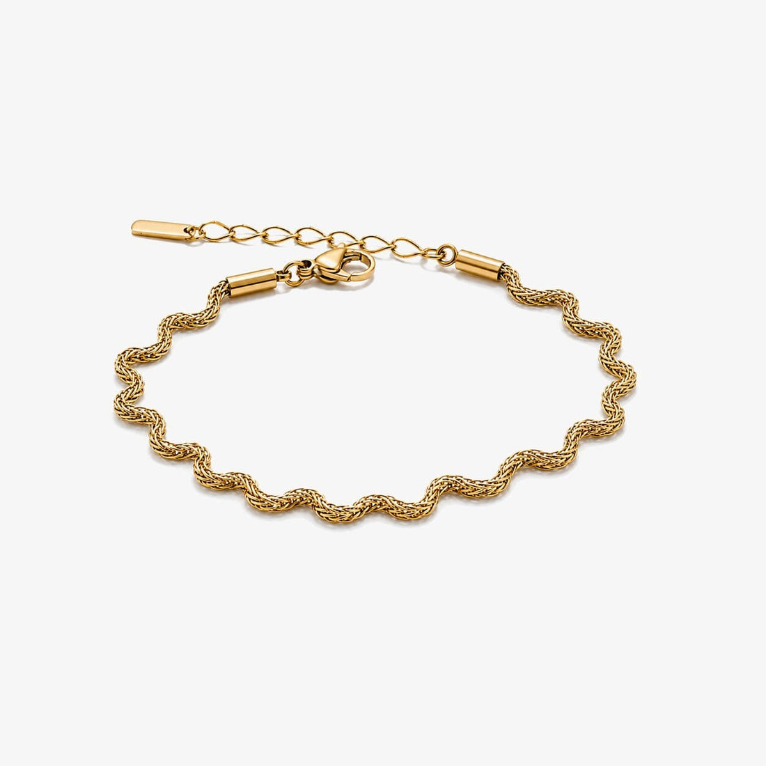 Pulsera De Cadena Trenzada Enchapado En Oro 18K Pulsera 05 ZAPRINI Oro 