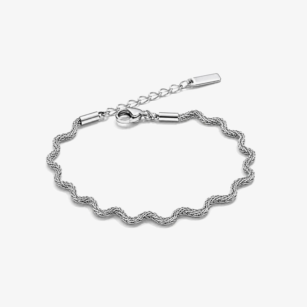 Pulsera De Cadena Trenzada Enchapado En Oro 18K Pulsera 05 ZAPRINI 