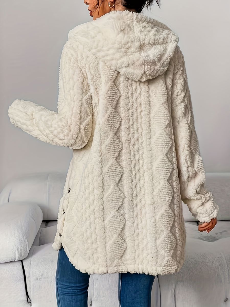 SACO AFELPADO CON CAPUCHA Saco 07 ZAPRINI Beige S 