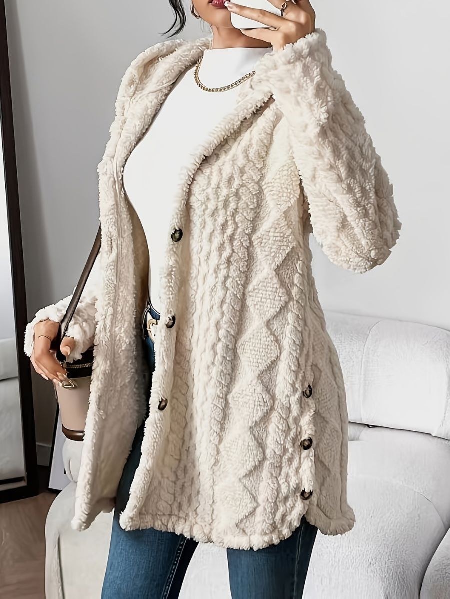 SACO AFELPADO CON CAPUCHA Saco 07 ZAPRINI 
