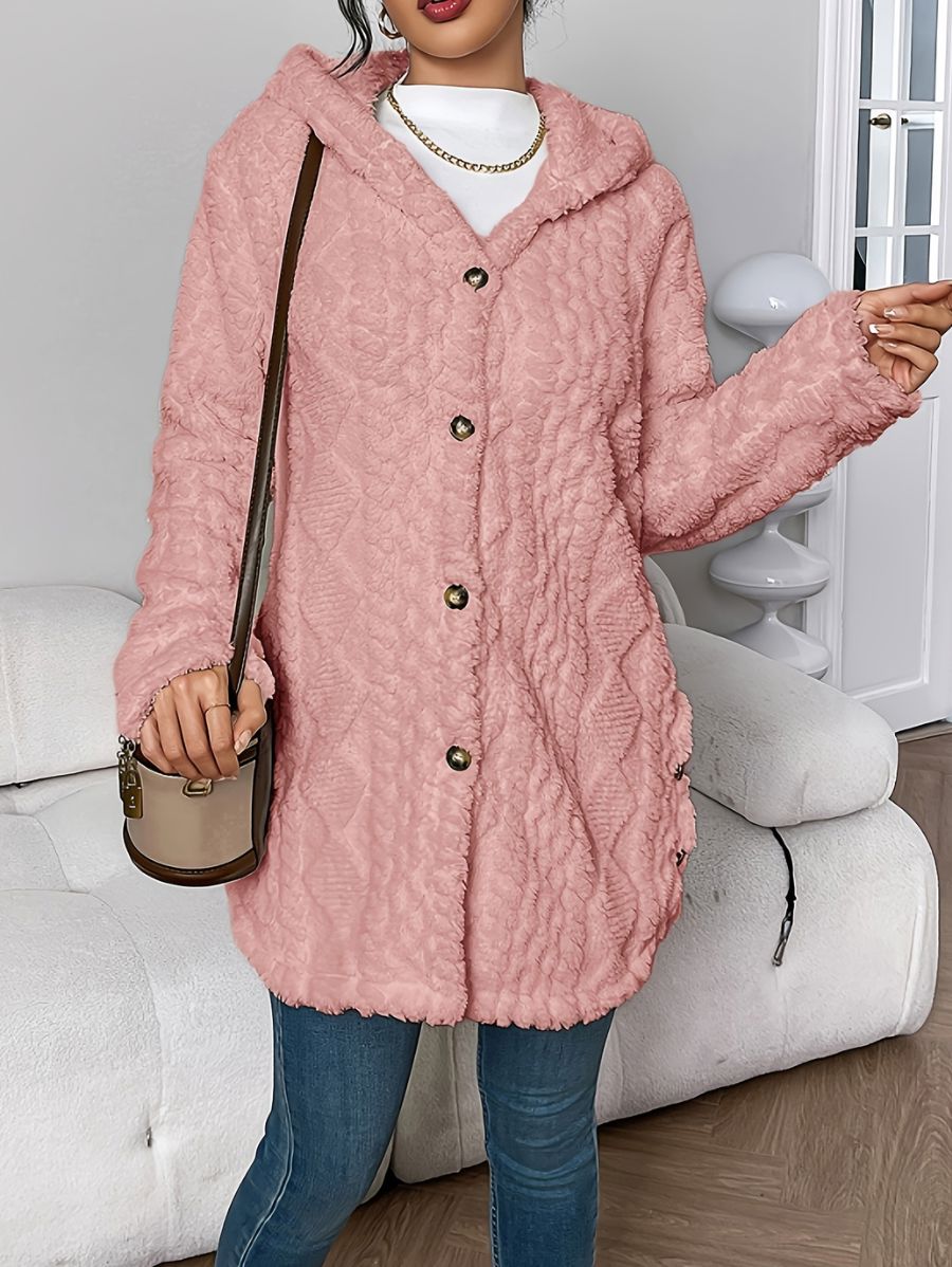 SACO AFELPADO CON CAPUCHA Saco 07 ZAPRINI Rosa S 