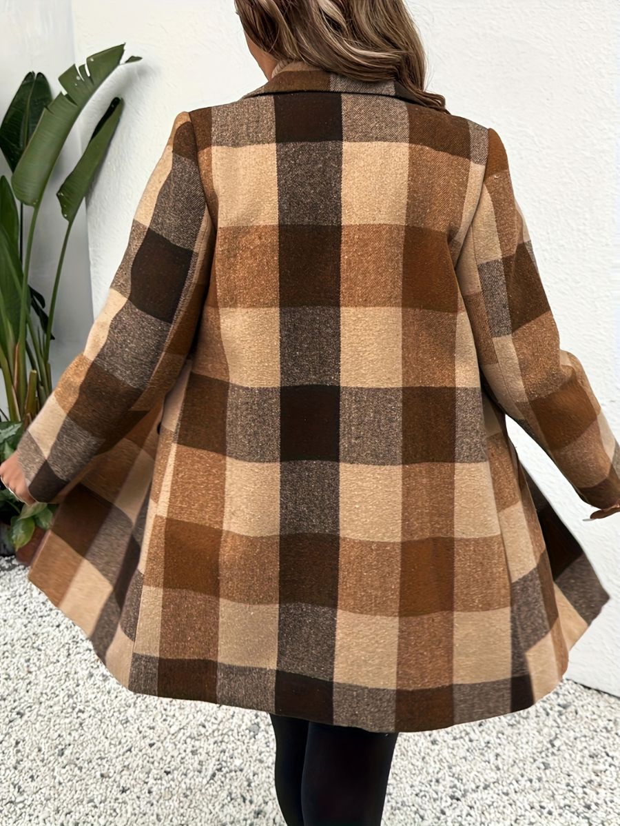 SACO CAMEL A CUADROS Saco 17 ZAPRINI S 
