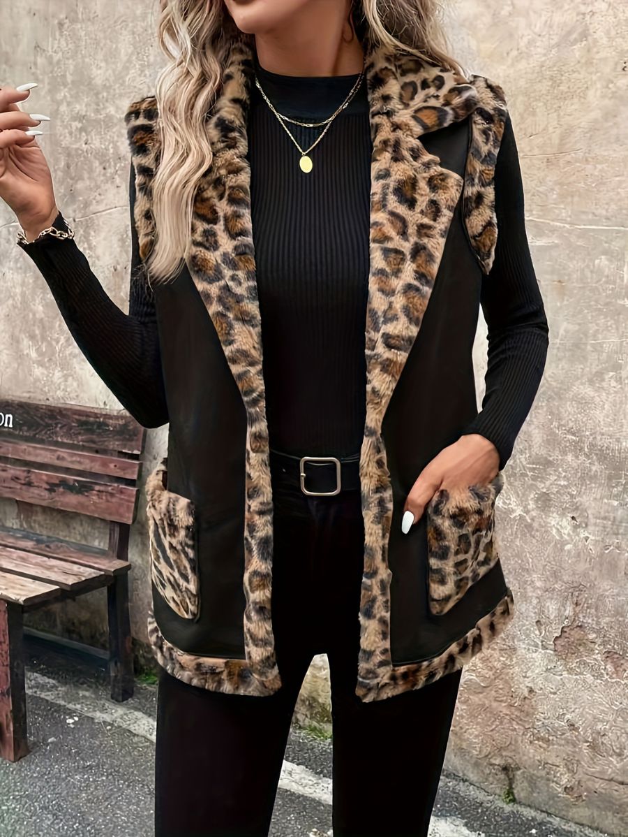 SACO CON AFELPADO LEOPARDO Saco 11 ZAPRINI S 
