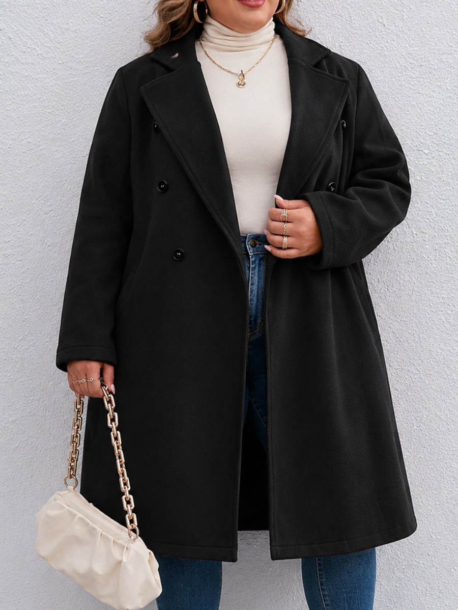 SACO CON BOLSILLOS Y BOTONES PLUS SIZE Saco Plus Size 08 ZAPRINI 