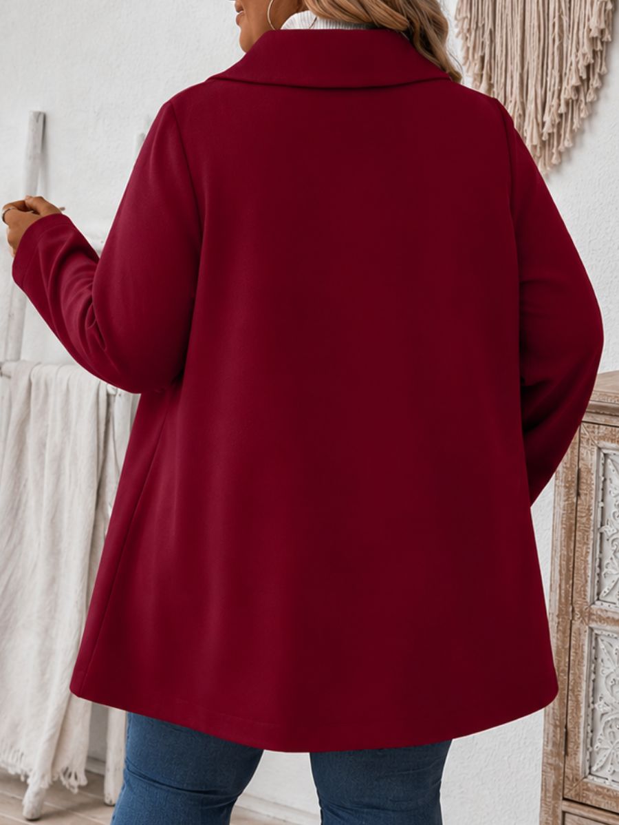 SACO DE PAÑO CON DOS BOTONES PLUS SIZE Saco Plus Size 05 ZAPRINI 