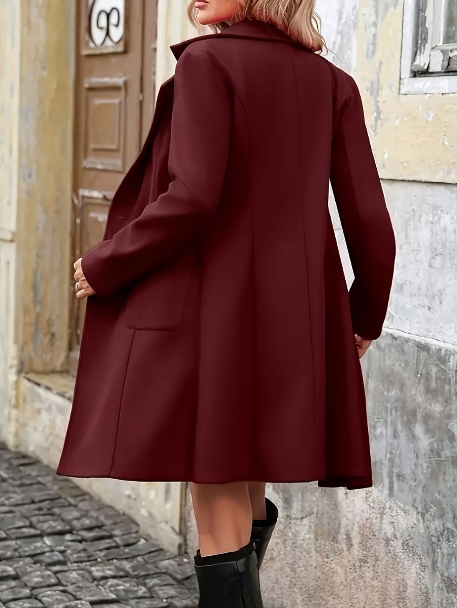 SACO DE PAÑO LARGO CON BOLSILLOS Saco 02 ZAPRINI Bordo S 
