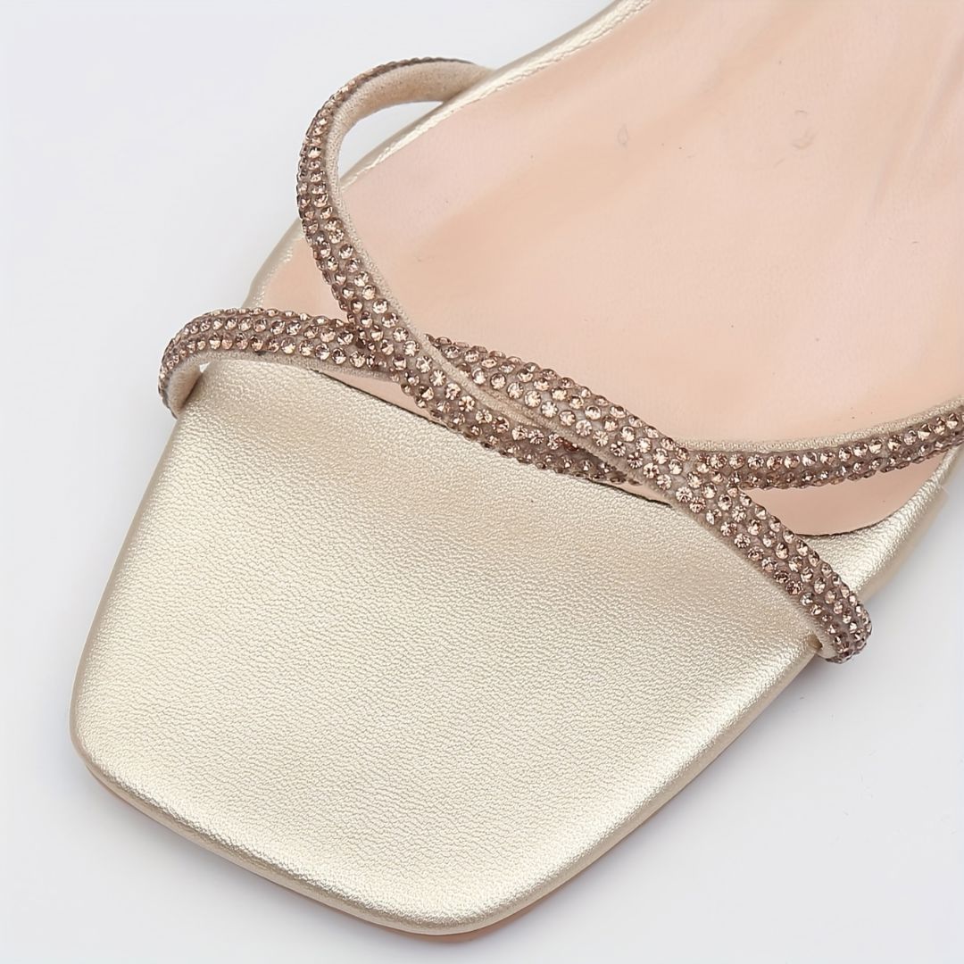 SANDALIAS DE TACÓN CON BRILLOS Sandalia 1 ZAPRINI 