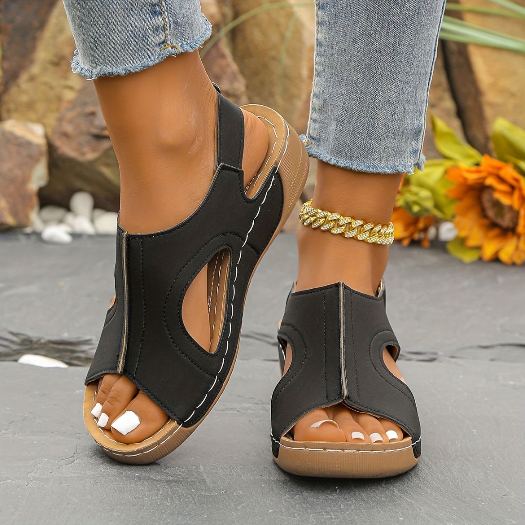 SANDALIAS CON CIERRE DE VELCRO Sandalia 13 ZAPRINI Negro 34 