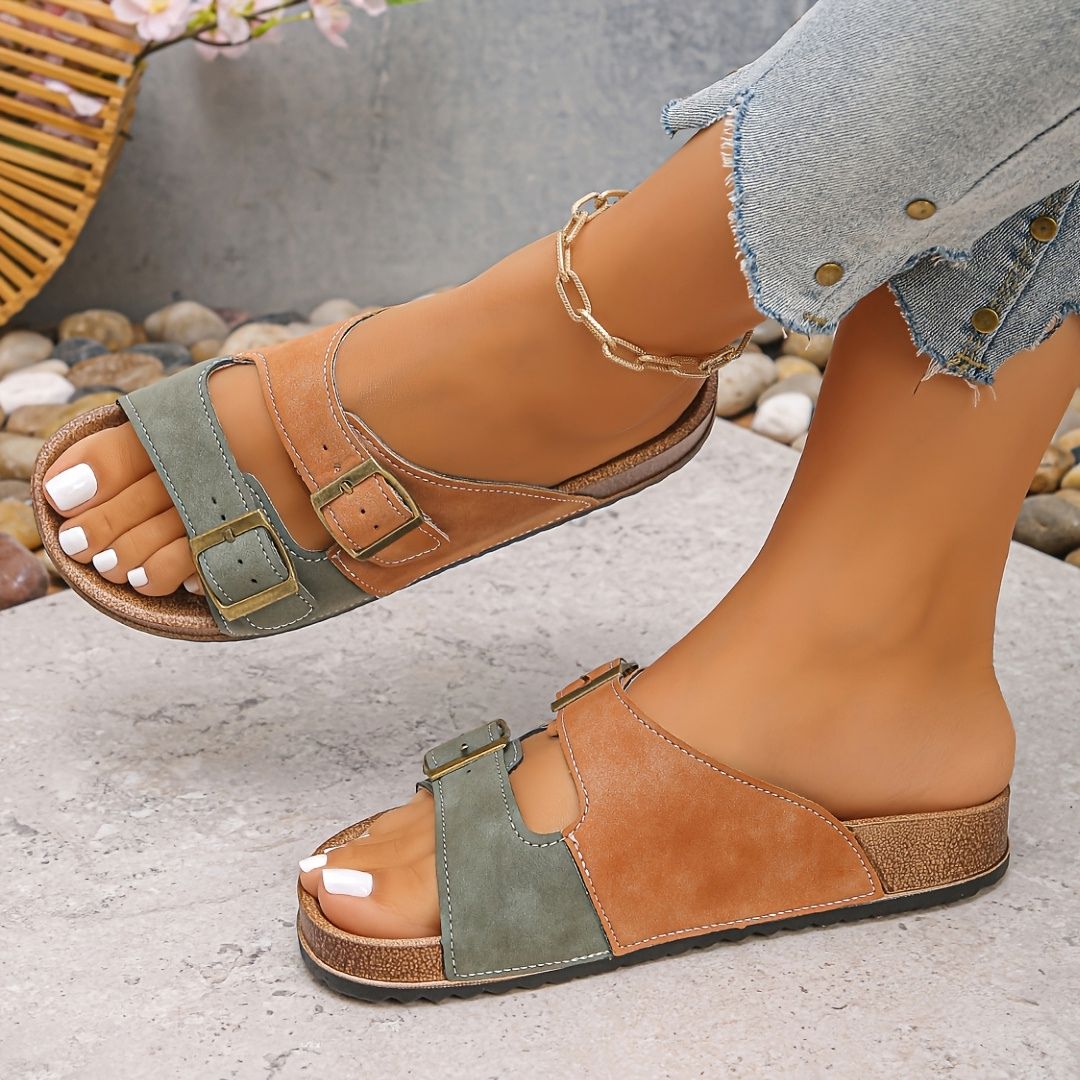 SANDALIAS CON DOBLE HEBILLA Sandalia 10 ZAPRINI 