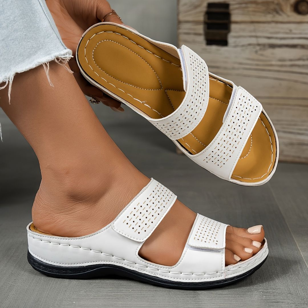 SANDALIAS CON DOBLE TIRA DE VELCRO Sandalia 15 ZAPRINI Blanco 34 