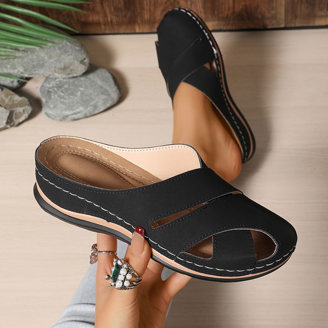 SANDALIAS CON TIRAS CRUZADAS Sandalia 20 ZAPRINI Negro 34 