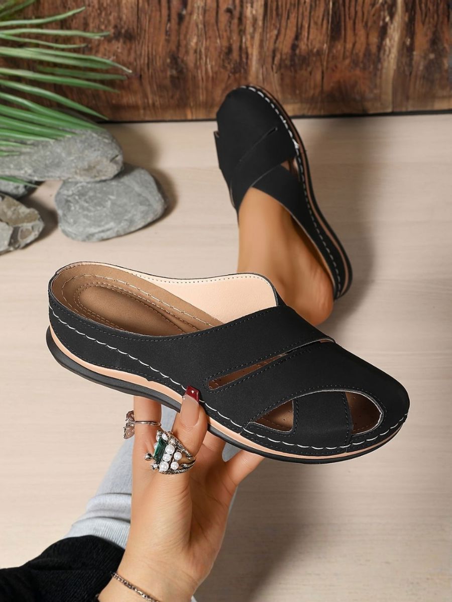 SANDALIAS CON TIRAS CRUZADAS Sandalia 20 ZAPRINI Negro 34 