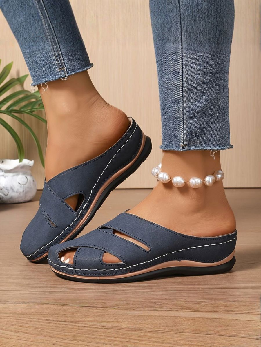 SANDALIAS CON TIRAS CRUZADAS Sandalia 20 ZAPRINI Azul 34 