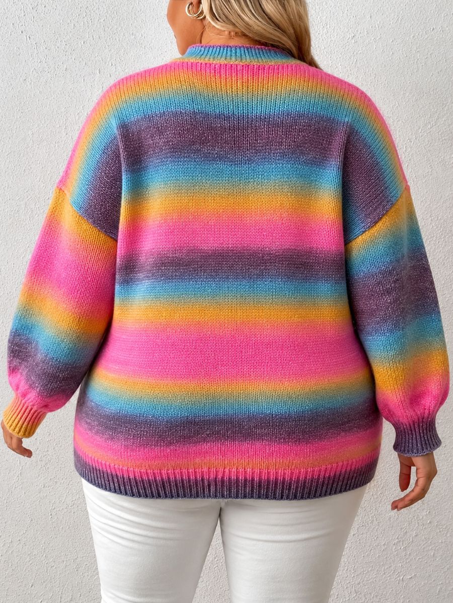 SUÉTER COLORIDO PLUS SIZE Sueter Plus Size 08 ZAPRINI 