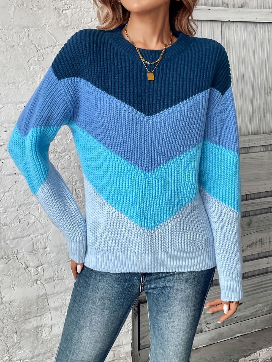 SUÉTER EN TONOS DE AZUL Sueter 30 ZAPRINI S 