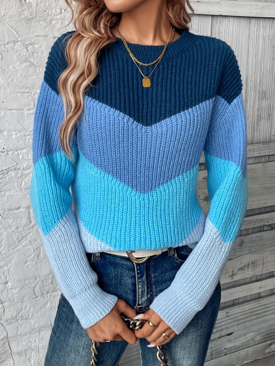 SUÉTER EN TONOS DE AZUL Sueter 30 ZAPRINI 