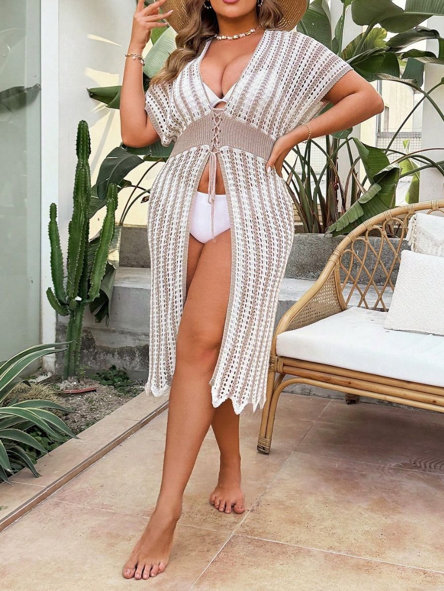 Salida De Playa De Crochet Plus Size Salida De Playa Plus Size 09 ZAPRINI 