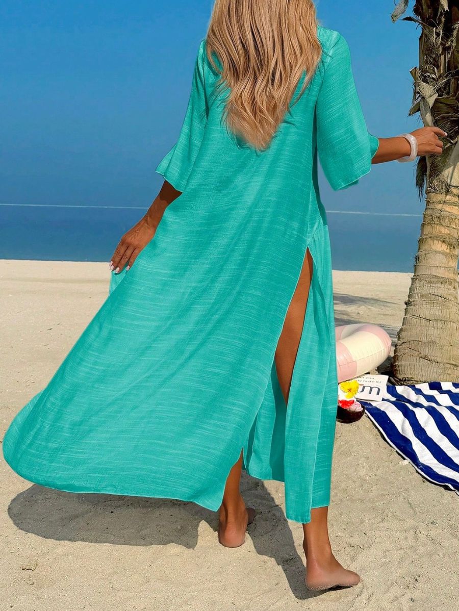 Salida De Playa Holgada Con Calado Salida De Playa 05 ZAPRINI Verde S 