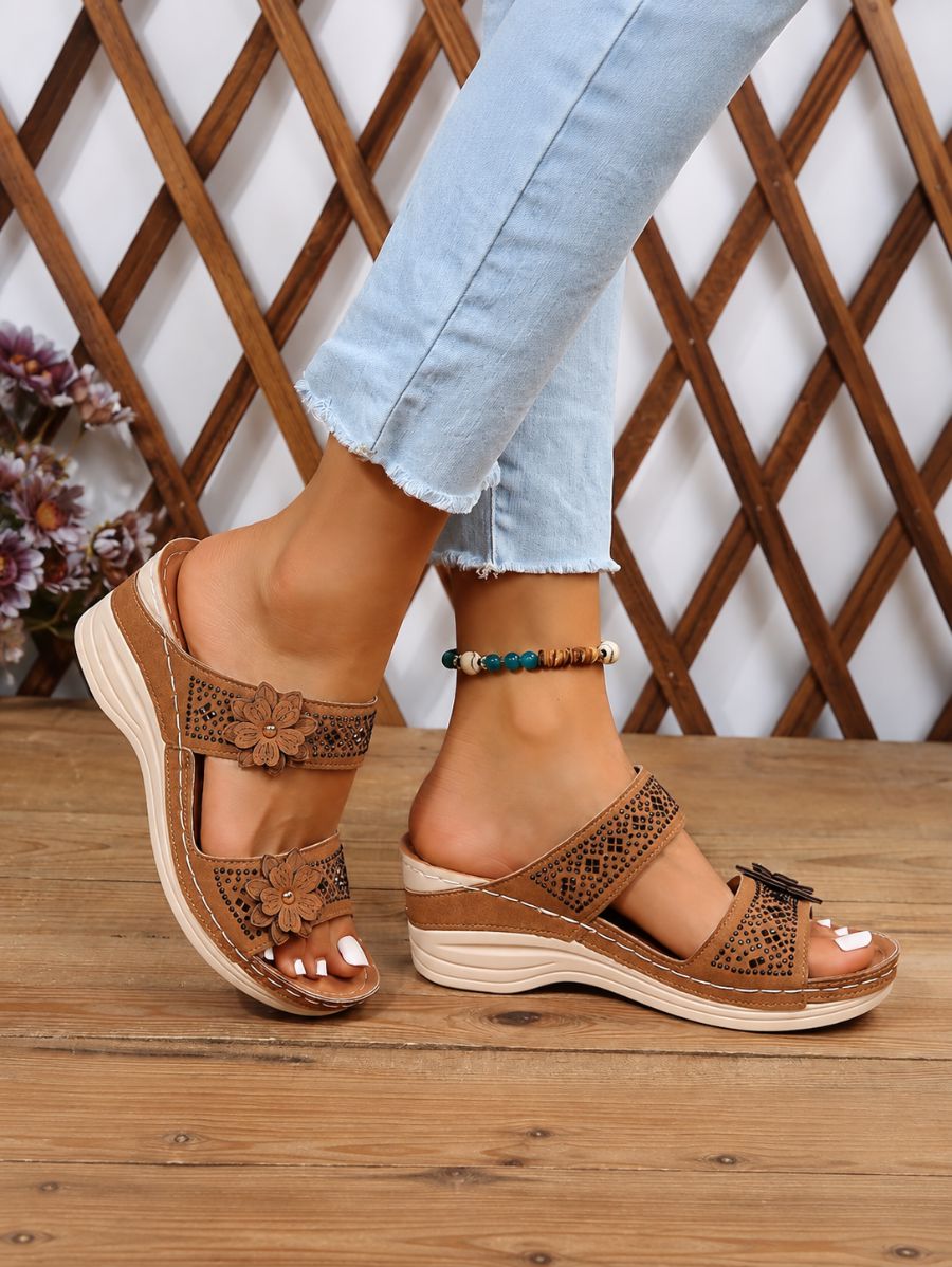 Sandalias Altas Con Flores Sandalia 27 ZAPRINI 
