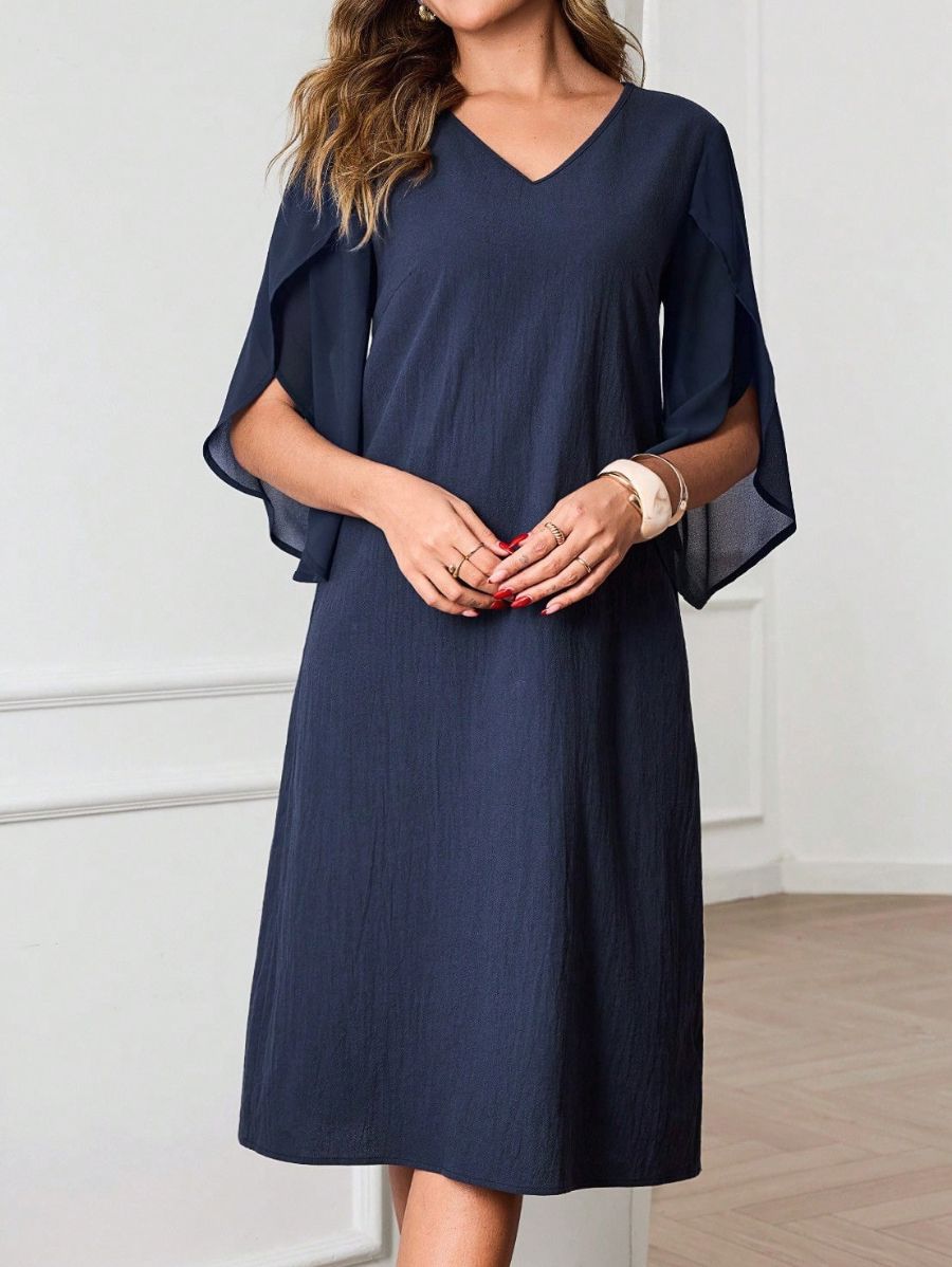 Vestido De Algodón Con Escote En V Vestido 25 ZAPRINI S 